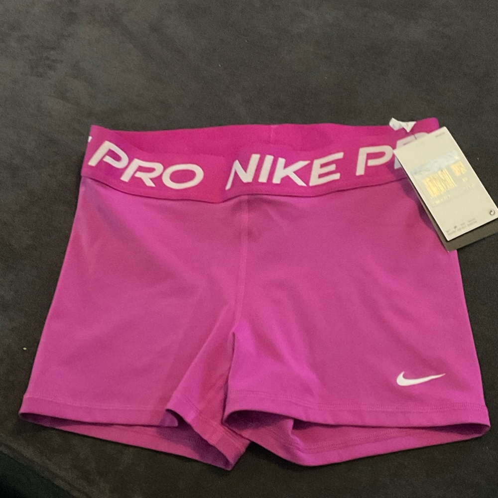 NWT Nike Women's Pro Magenta Athletic Shorts